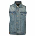 CAPRICORN ROCKWEAR blue without frays Modrá M