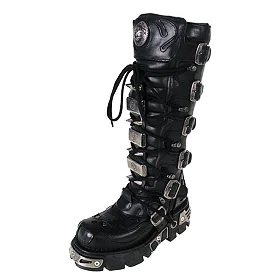 NEW ROCK High Vampire Boot (161-S1) Black Černá 36