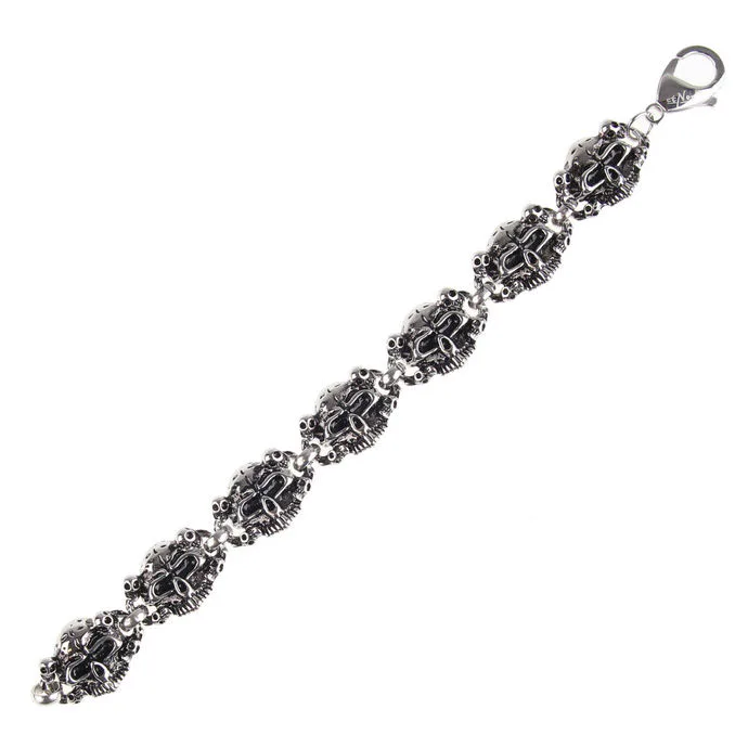 náramek unisex - skull - ETNOX - SA008 21
