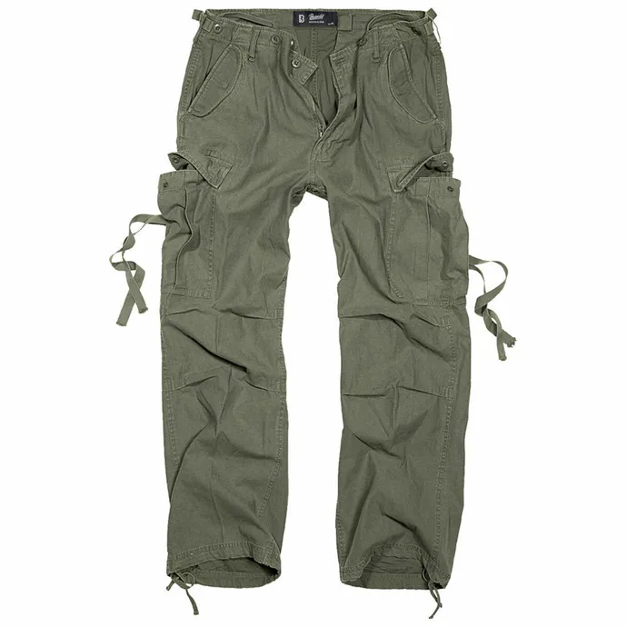 kalhoty plátěné BRANDIT M65 Vintage Trouser Oliv S